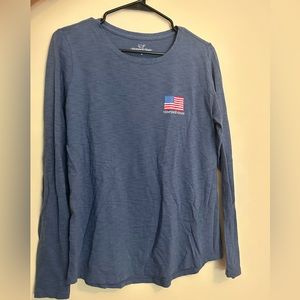 Size S Vineyard Vines Blue Patriotic Longsleeve